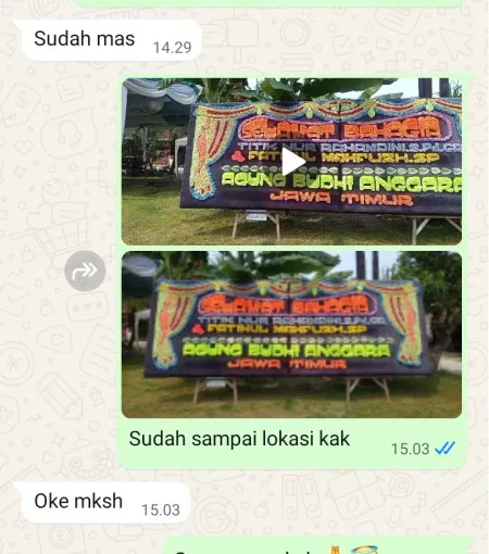 Pengiriman Papan Bunga Pondok Cabe Udik