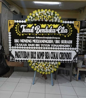 Papan Bunga di Pondok Cabe Udik